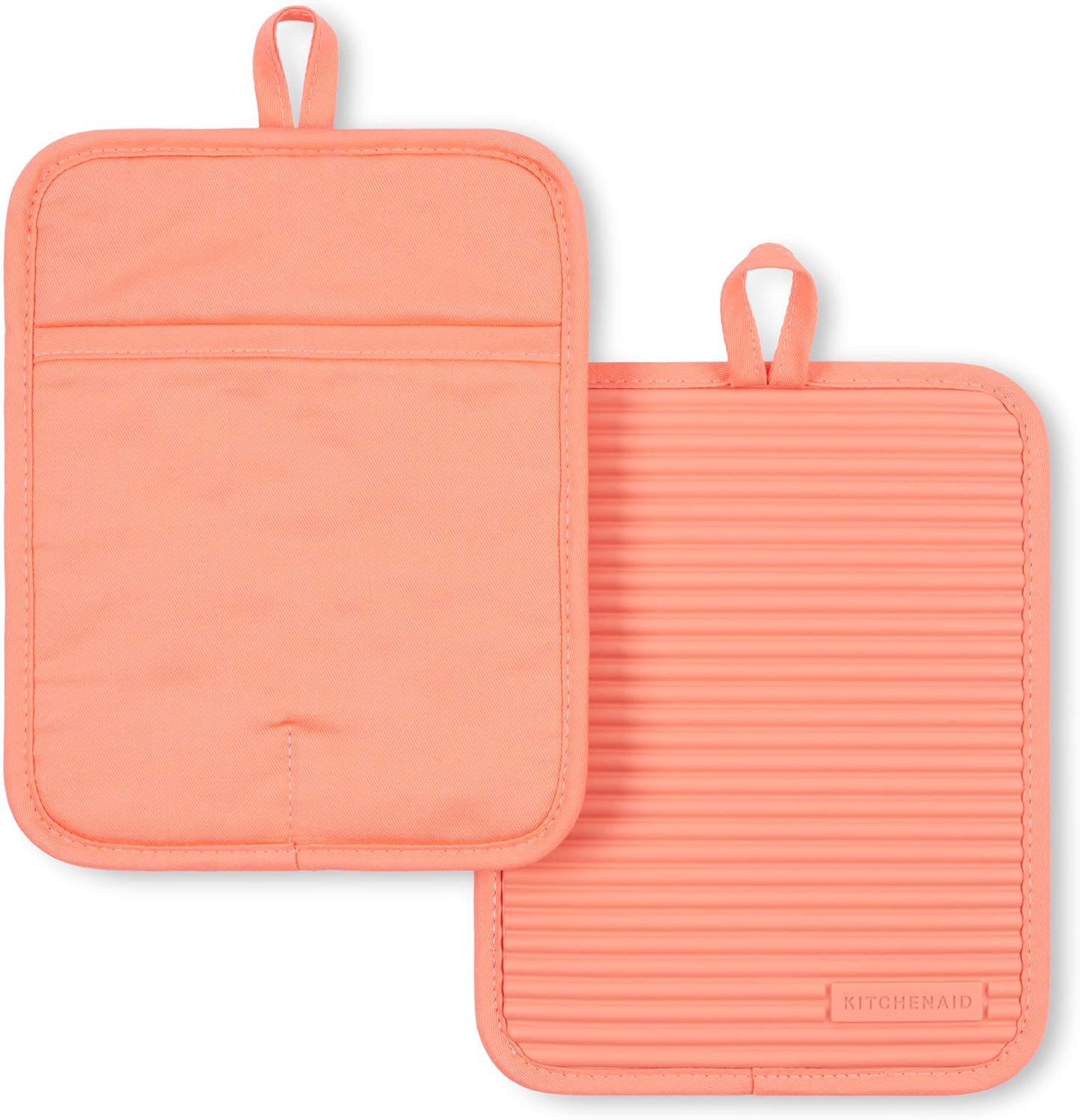 Ribbed Soft Silicone Pot Holder Set, Pot Holders, Oven Mitts, Silicone Pot Holders -2 Pcs Ribbed Soft Silicone Pot Holder Set, Pot Holders, Oven Mitts, Silicone Pot Holders -2 Pcs